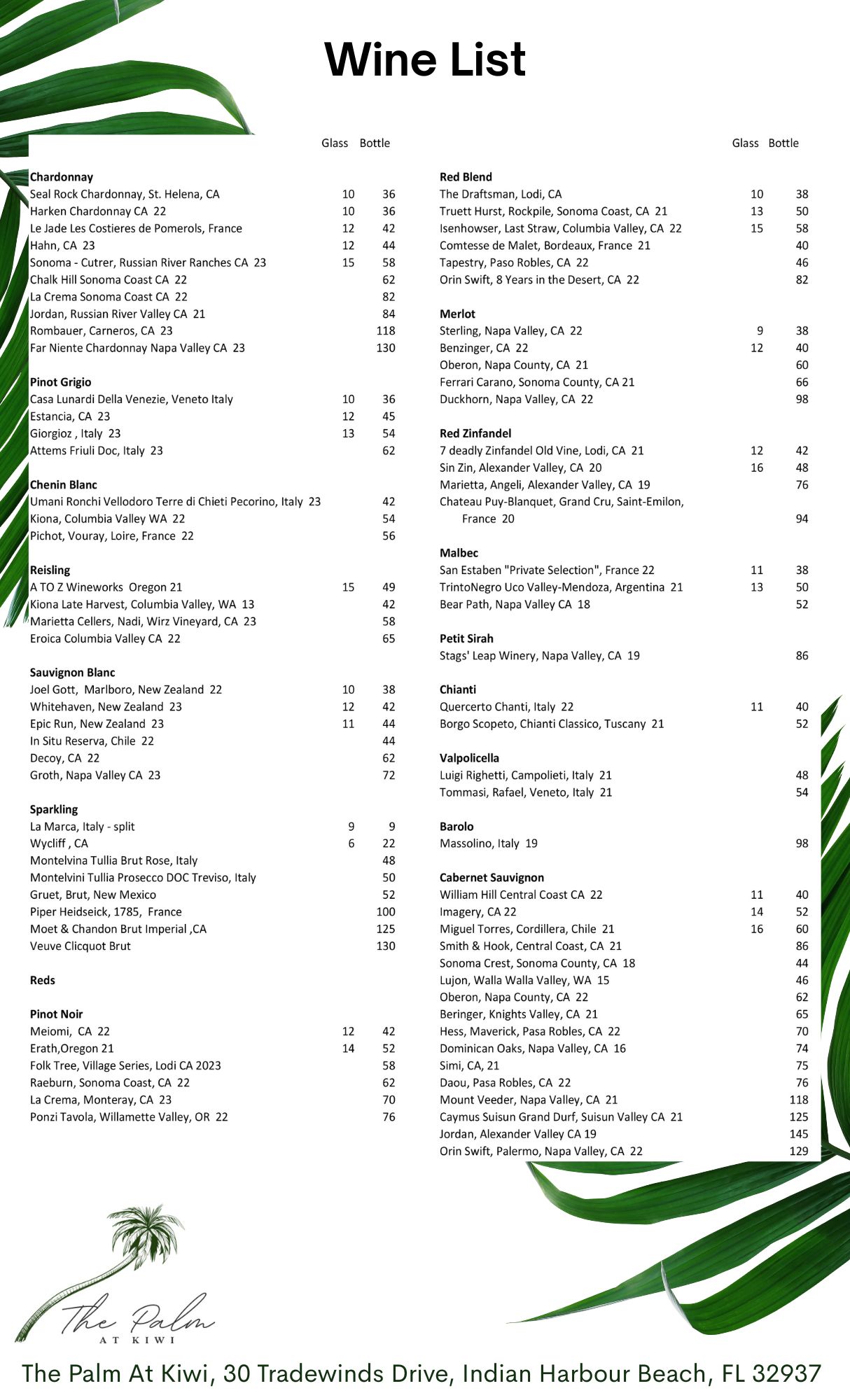 Wine List image 1